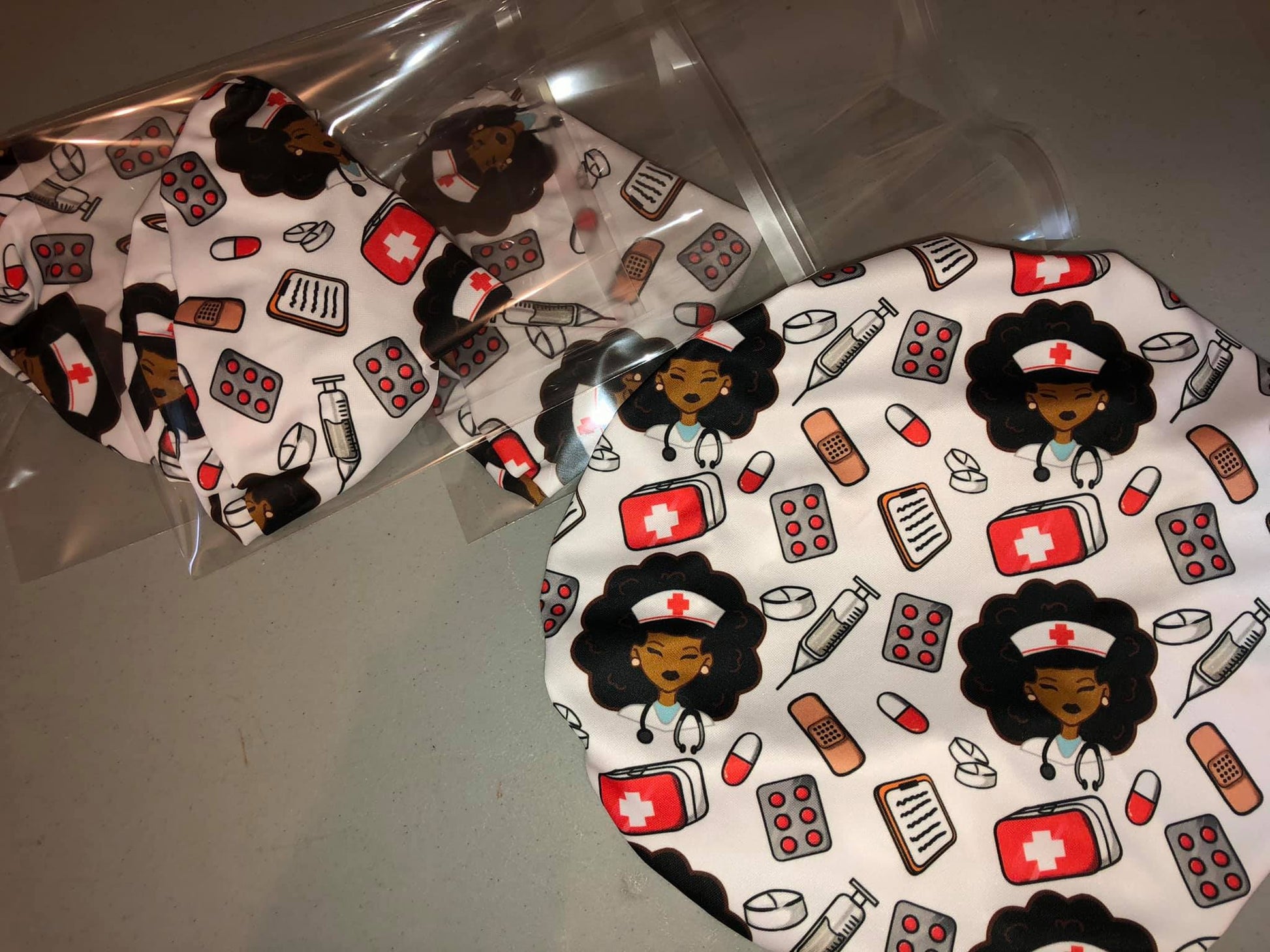Black Nurse Scub Cap
