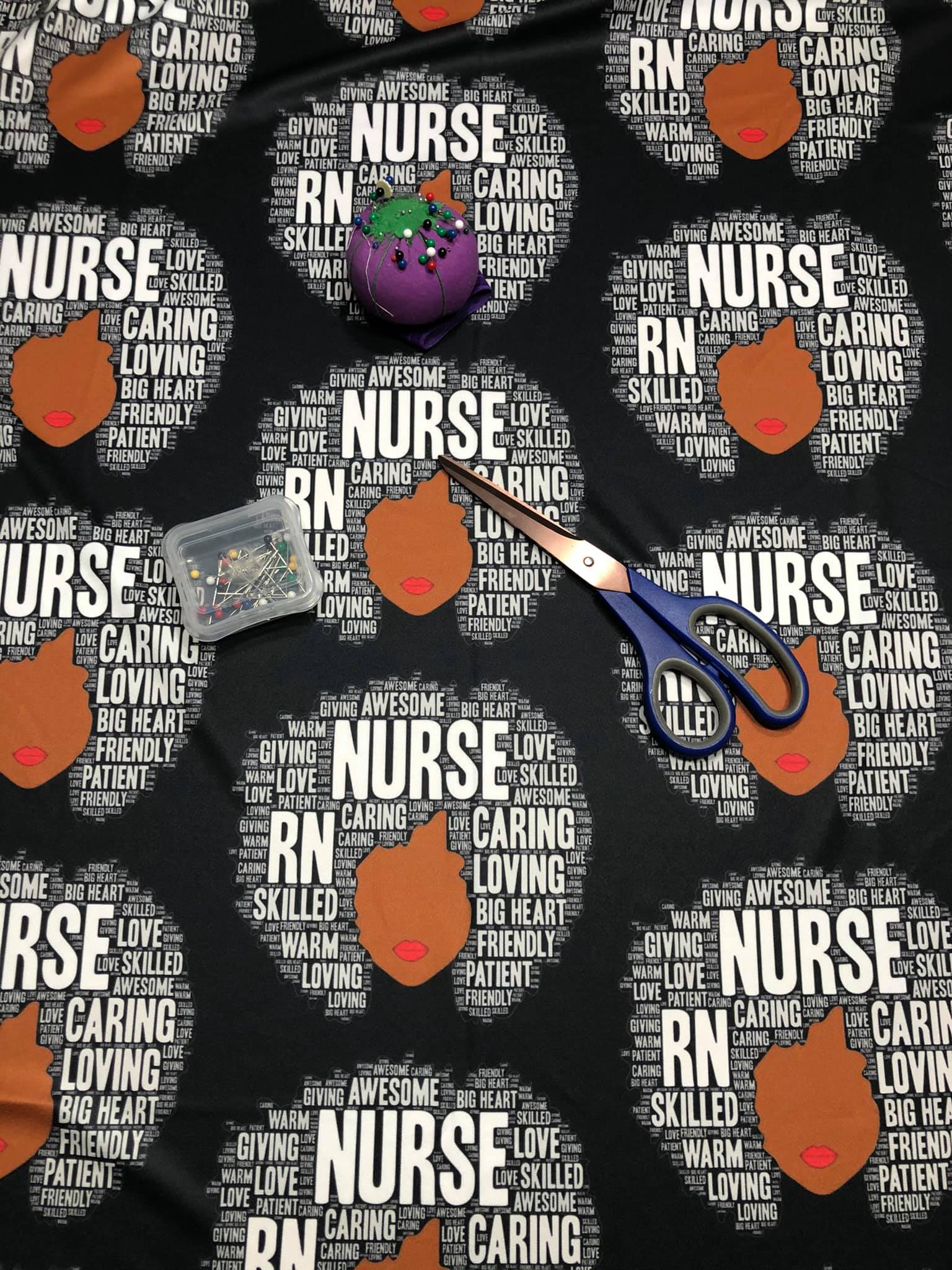 Black Nurse Scub Cap
