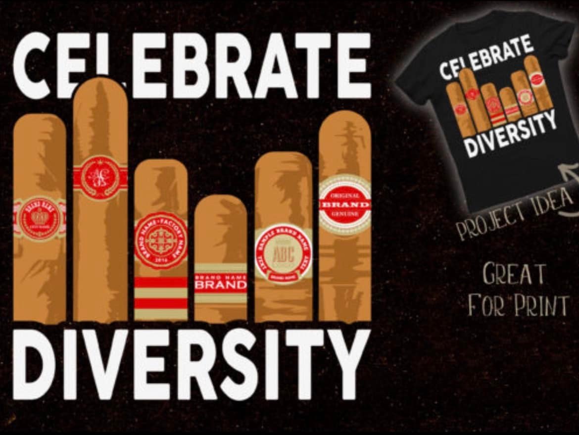 Celebrate Diversity Cigar T shirt