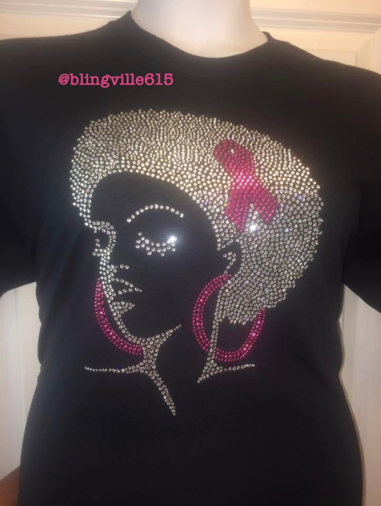 🎀 Breast Cancer Awareness Rhinestone T-Shirt 🎀
