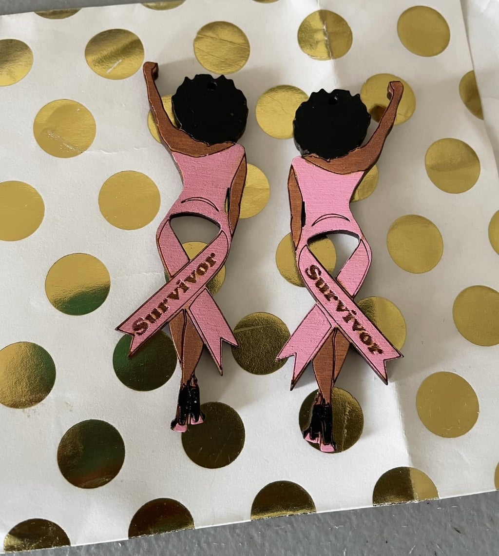 Breast Cancer Earrings