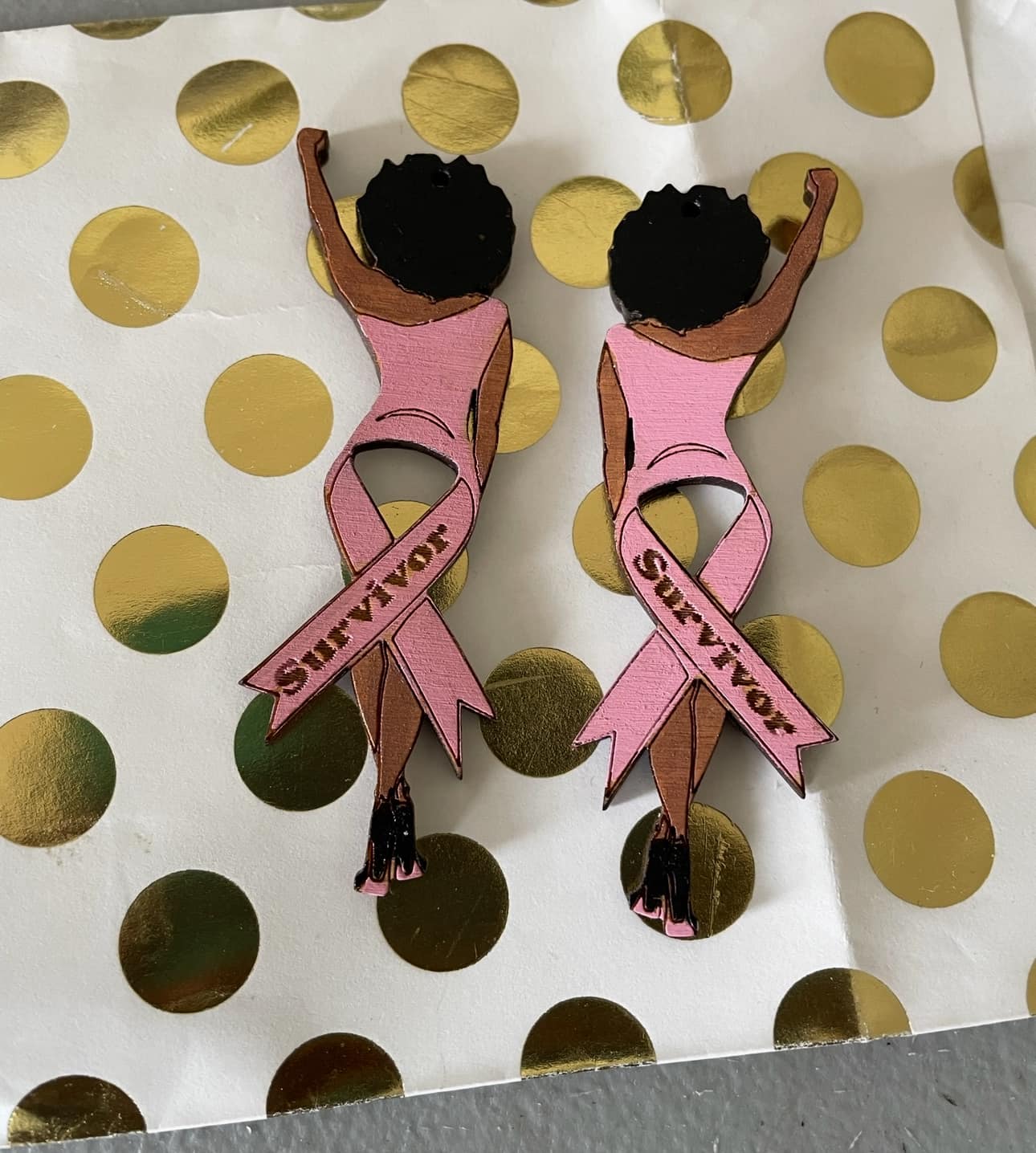 Breast Cancer Earrings