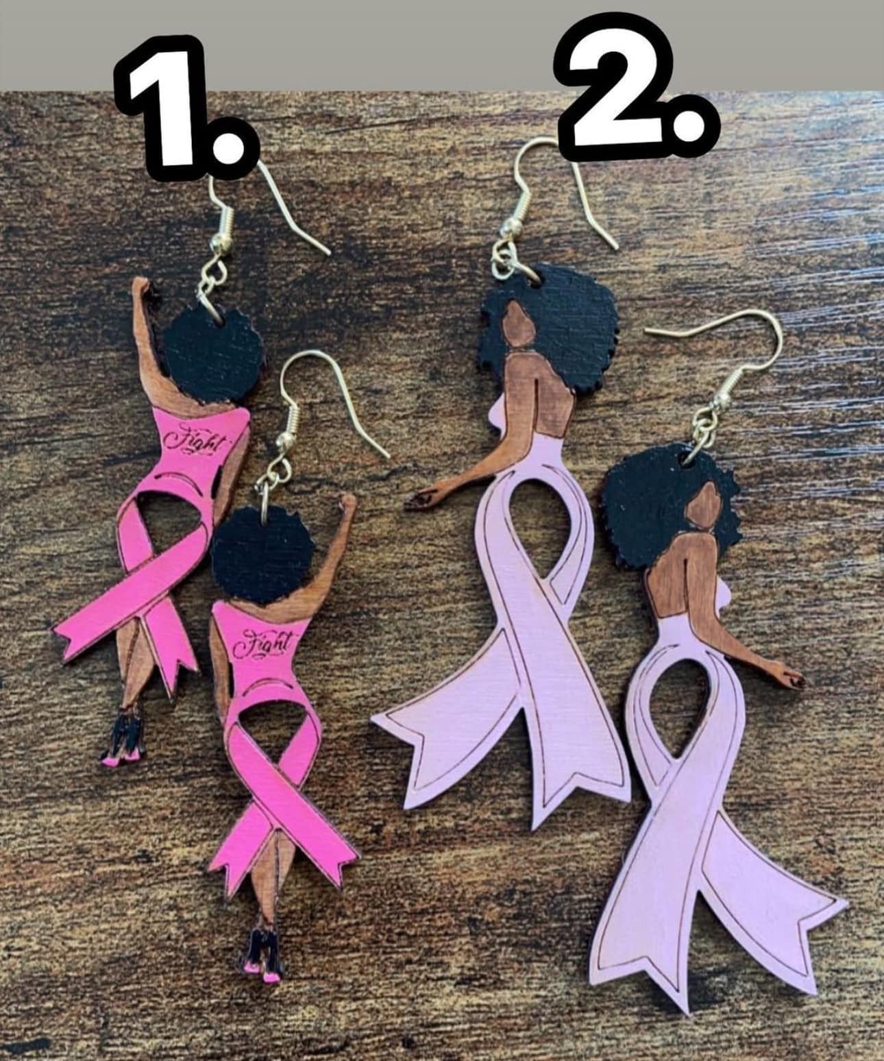 Breast Cancer Earrings