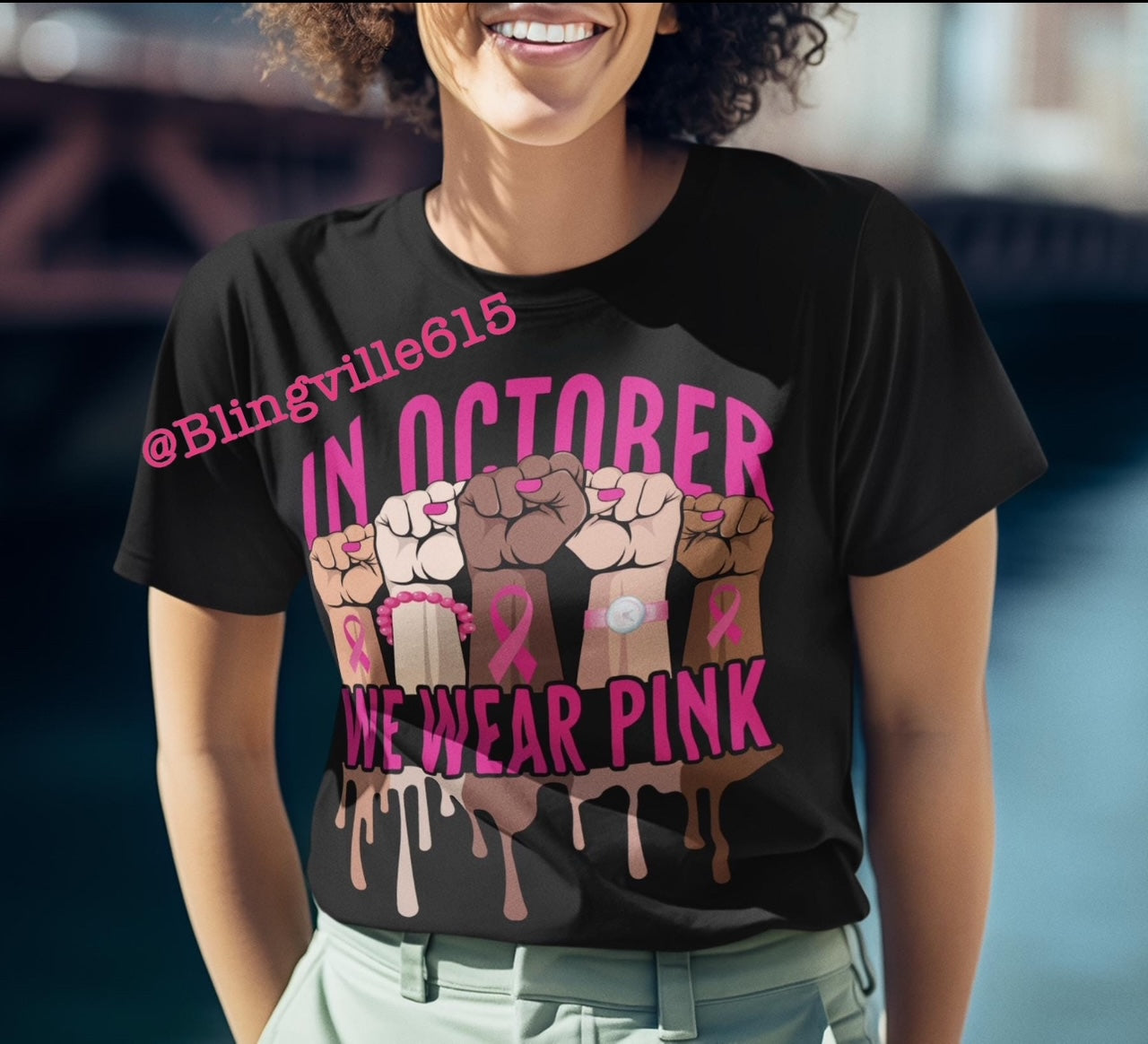In October We Wear PINK T shirt